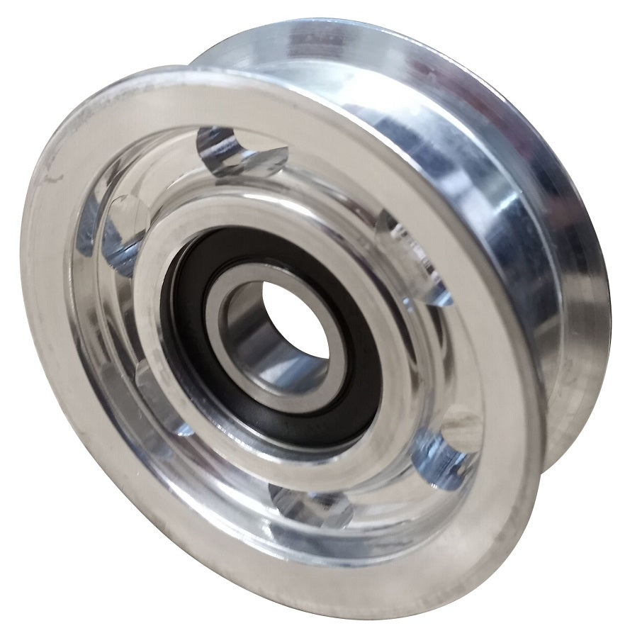 polished billet idler pulley
