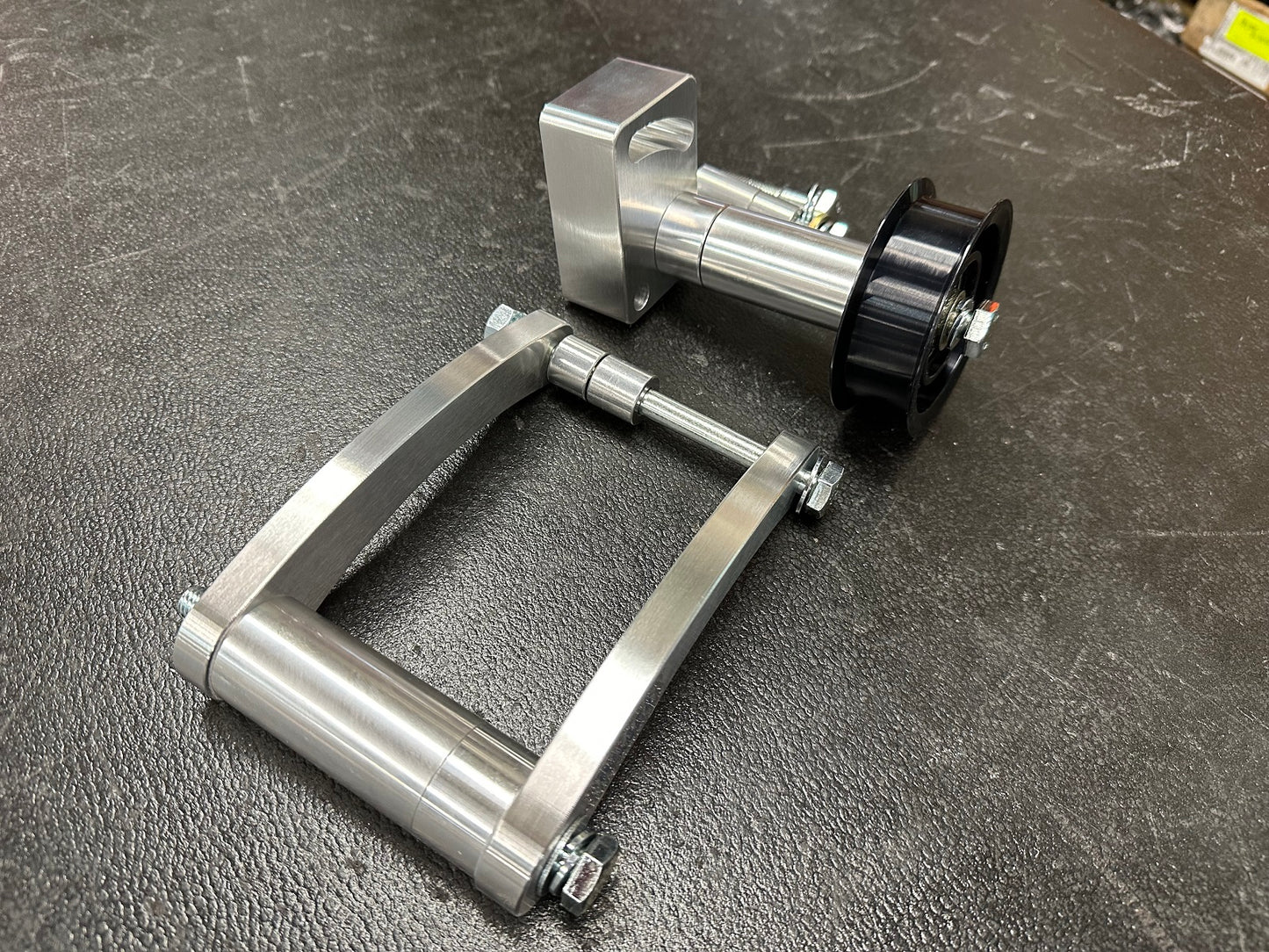 LS Alternator Bracket Type 2 by Billet Speed With Billet Idler Pulley